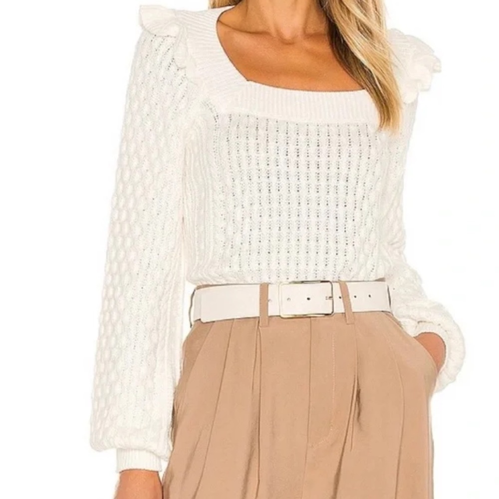 525 America Ruffle Sweater, Small